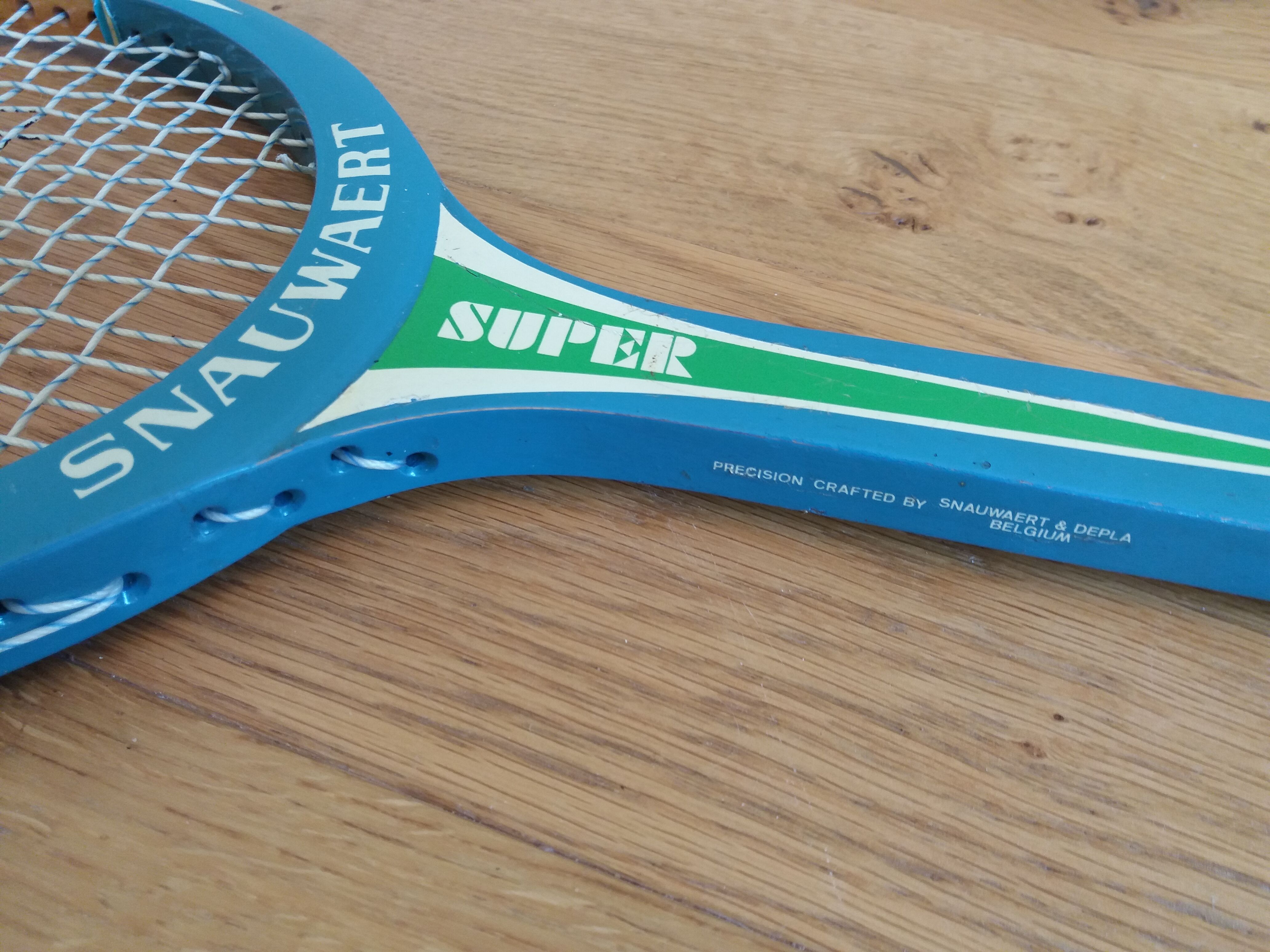 Wooden Snauwaert tennis racket