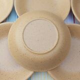 Speckled stoneware soup plates