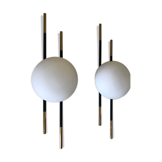 Pair of Lunel sconces of 60s
