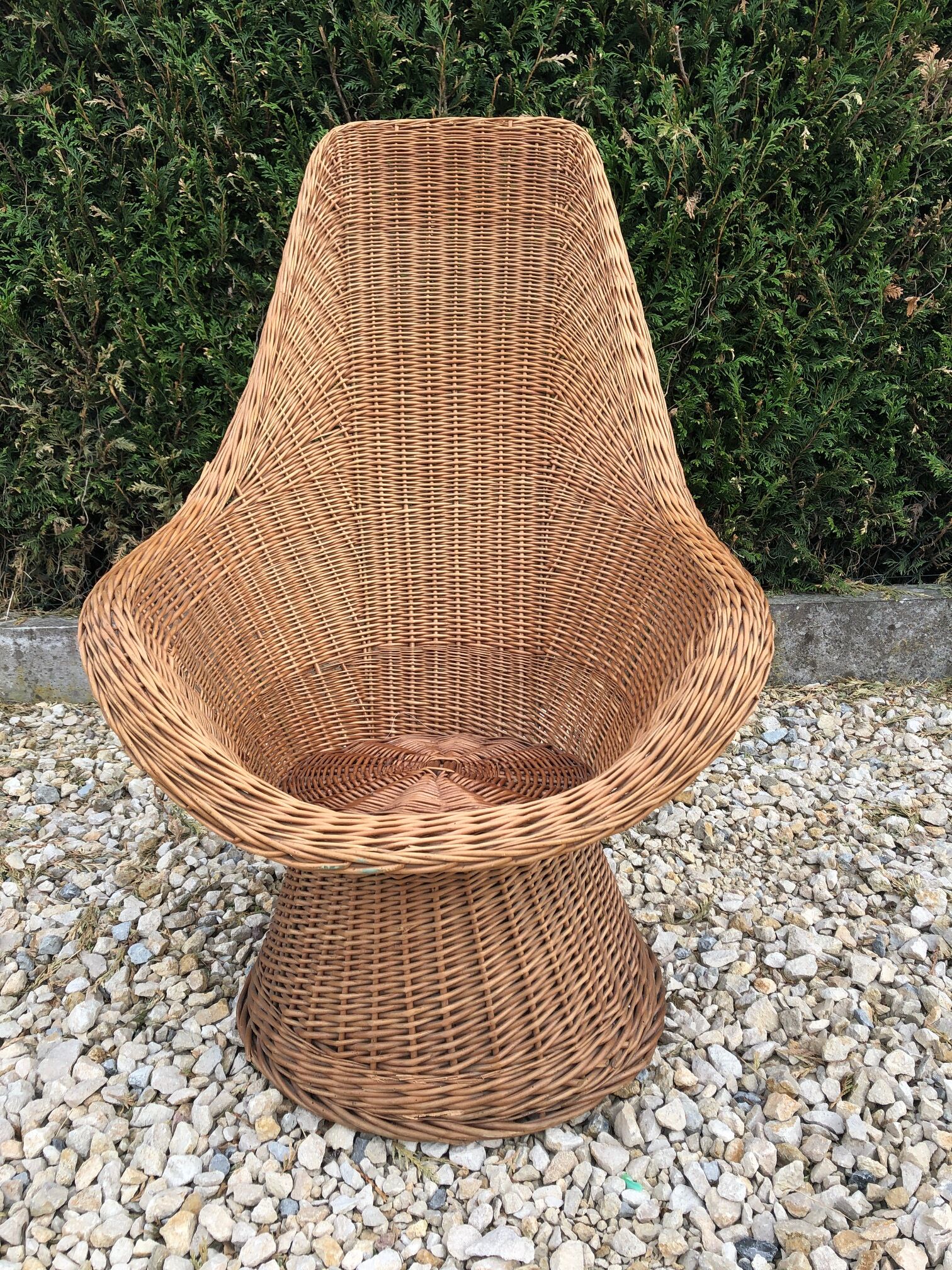 Wicker armchair