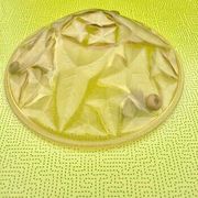 Art deco washbasin ceiling lamp, frosted glass satin