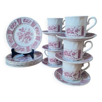 Churchill 24-piece earthenware dessert service, the Georgian collection