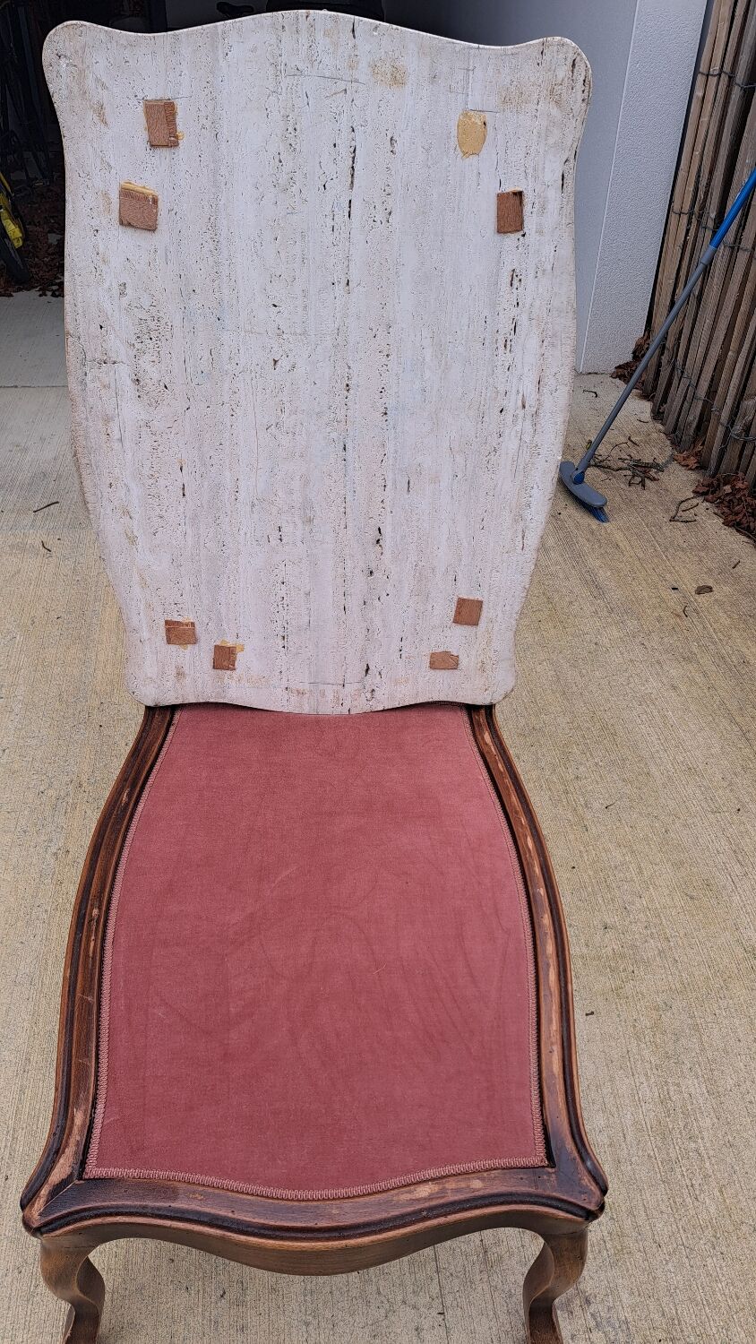 Wood and marble coffee table