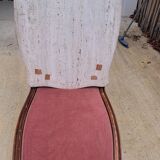 Wood and marble coffee table