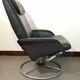 Fauteuil design en cuir vintage modèle Malung Ikea 1999