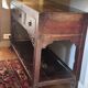 Old console with drawers, solid wood.