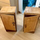 Set of two bedside tables from the 1940s.