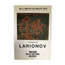 Original Larionov Retrospective Poster 1972 Nevers