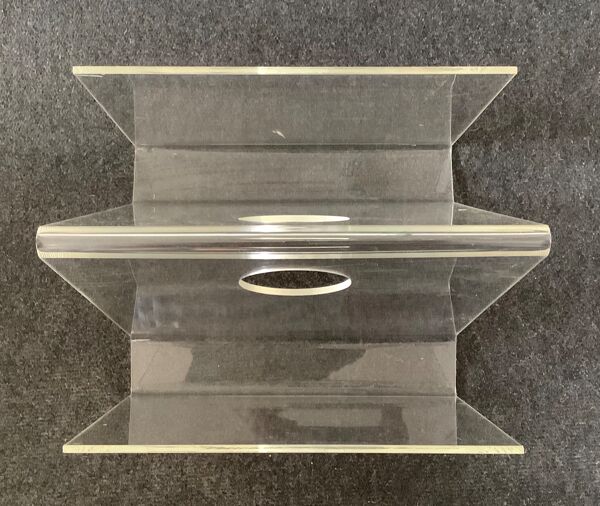 Porte-revues vintage en plexiglas Altuglas lucite