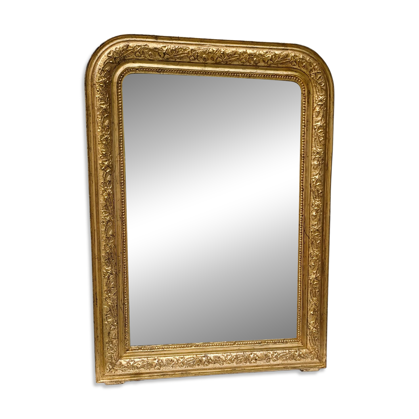 Golden mirror in louis-philippe style around 1870