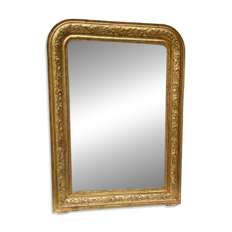Golden mirror in louis-philippe style around 1870