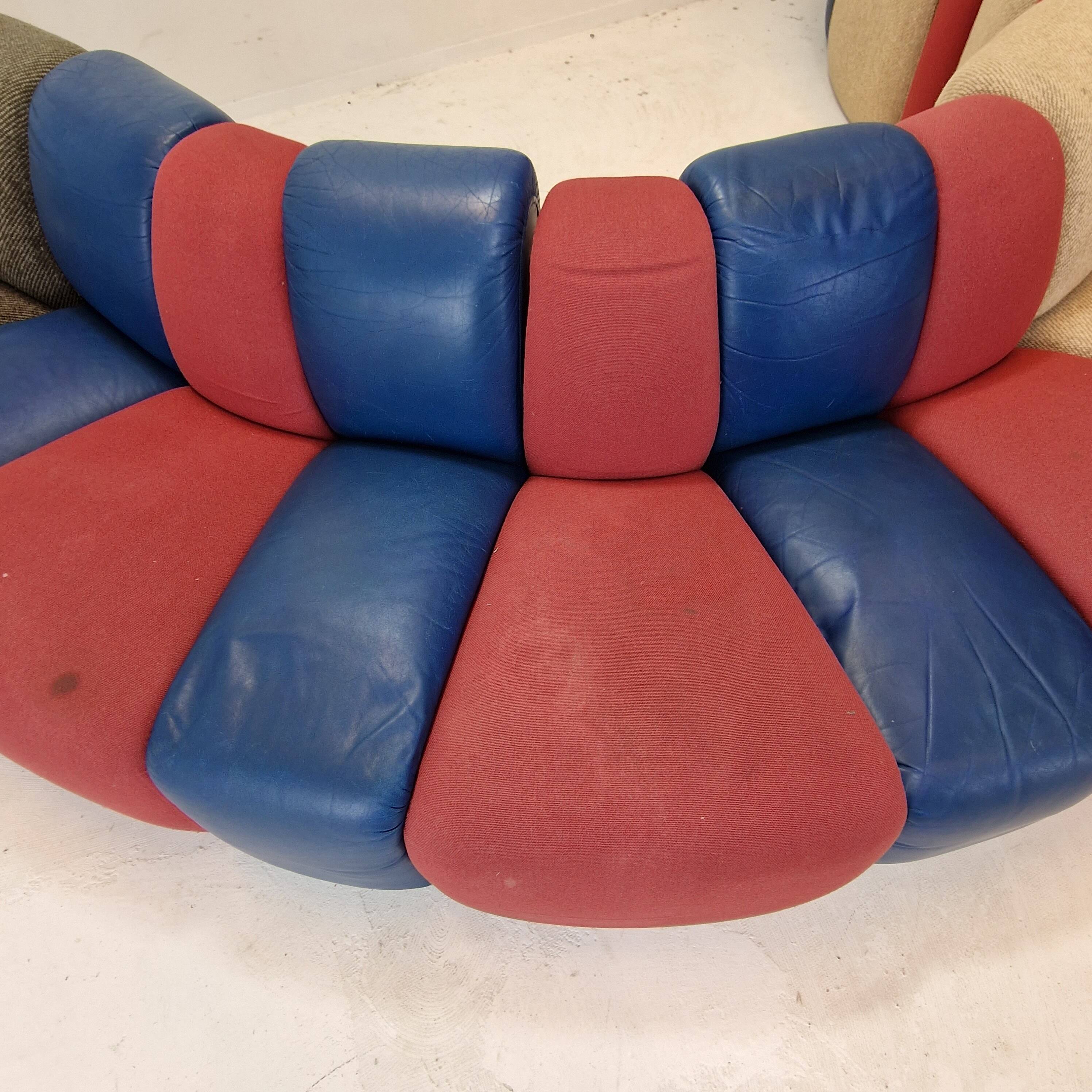 Huge "Mississippi" Lounge Sofa by  Groupe Artifort, 1970's