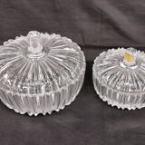 lot of 2 boxes, vintage CRYSTAL candy boxes