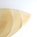 Empty pocket in alabaster, carved stone, 70s