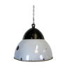 Vintage Grey Enamelled Hanging Lamp