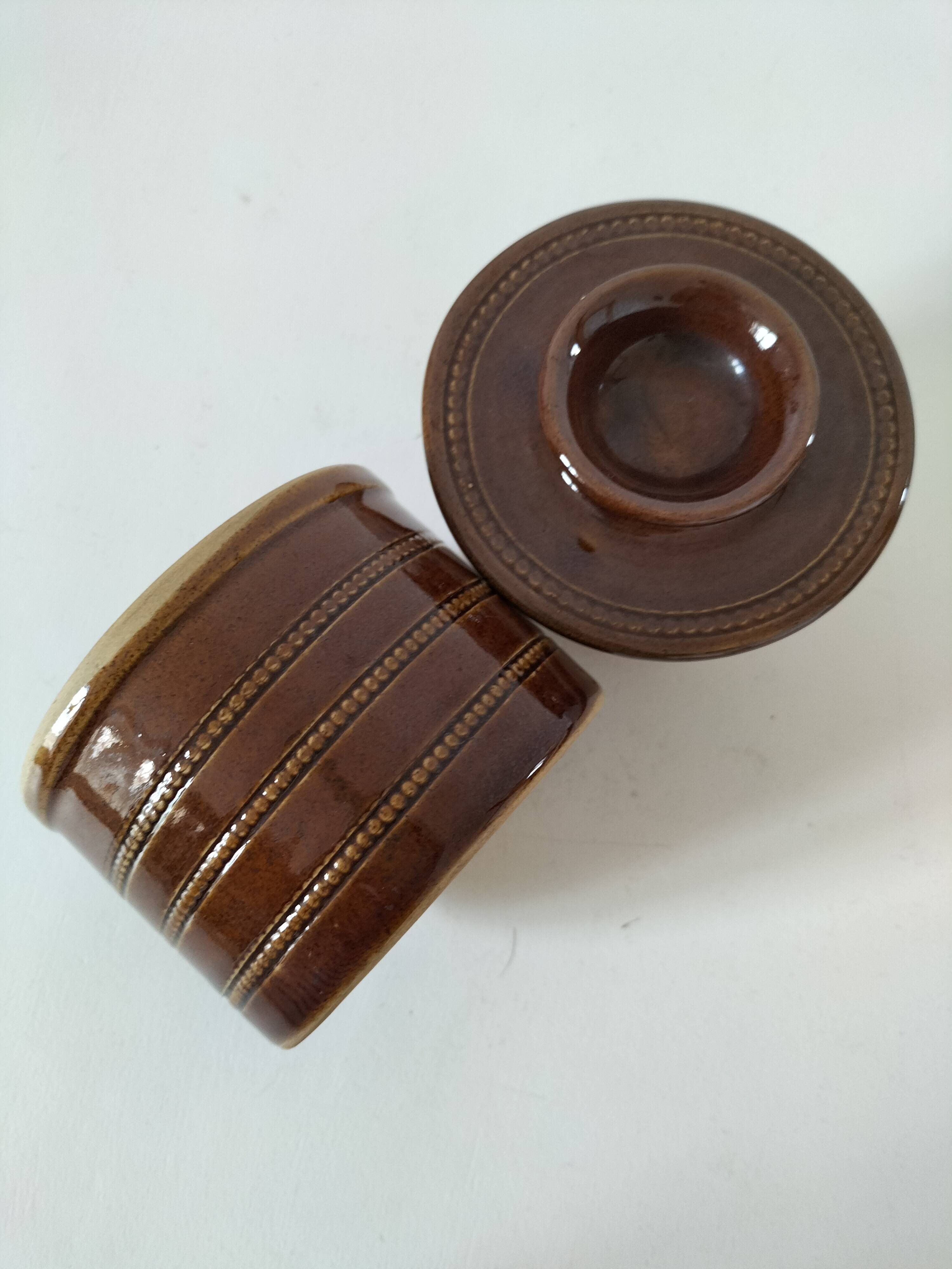 Vintage Berry Pottery Butter Dish