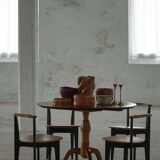 Set of 4 'Thema' chairs in pine by Yngve Ekström, Swedese, Modern Swedish, 1954