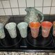 Arroka basque stoneware from ciboure rare set blue jug and 6 cups