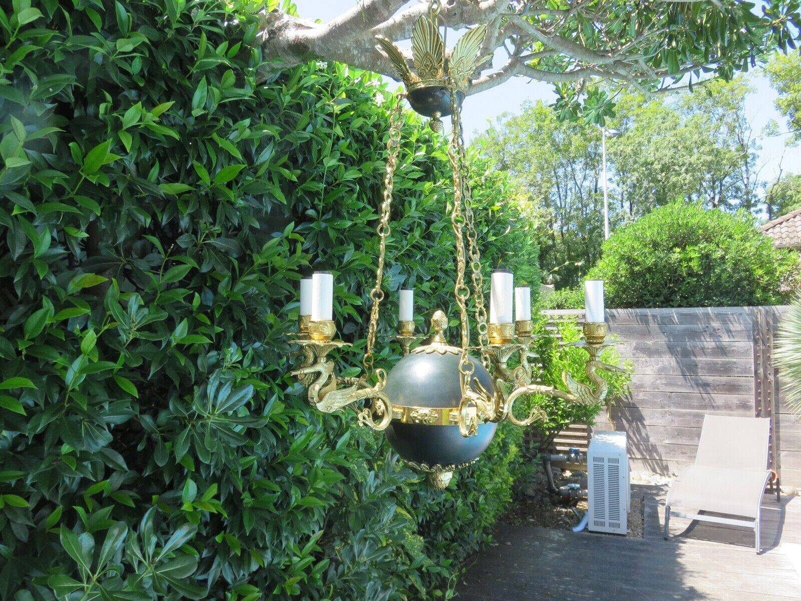 Empire chandelier Lucien Gau Paris