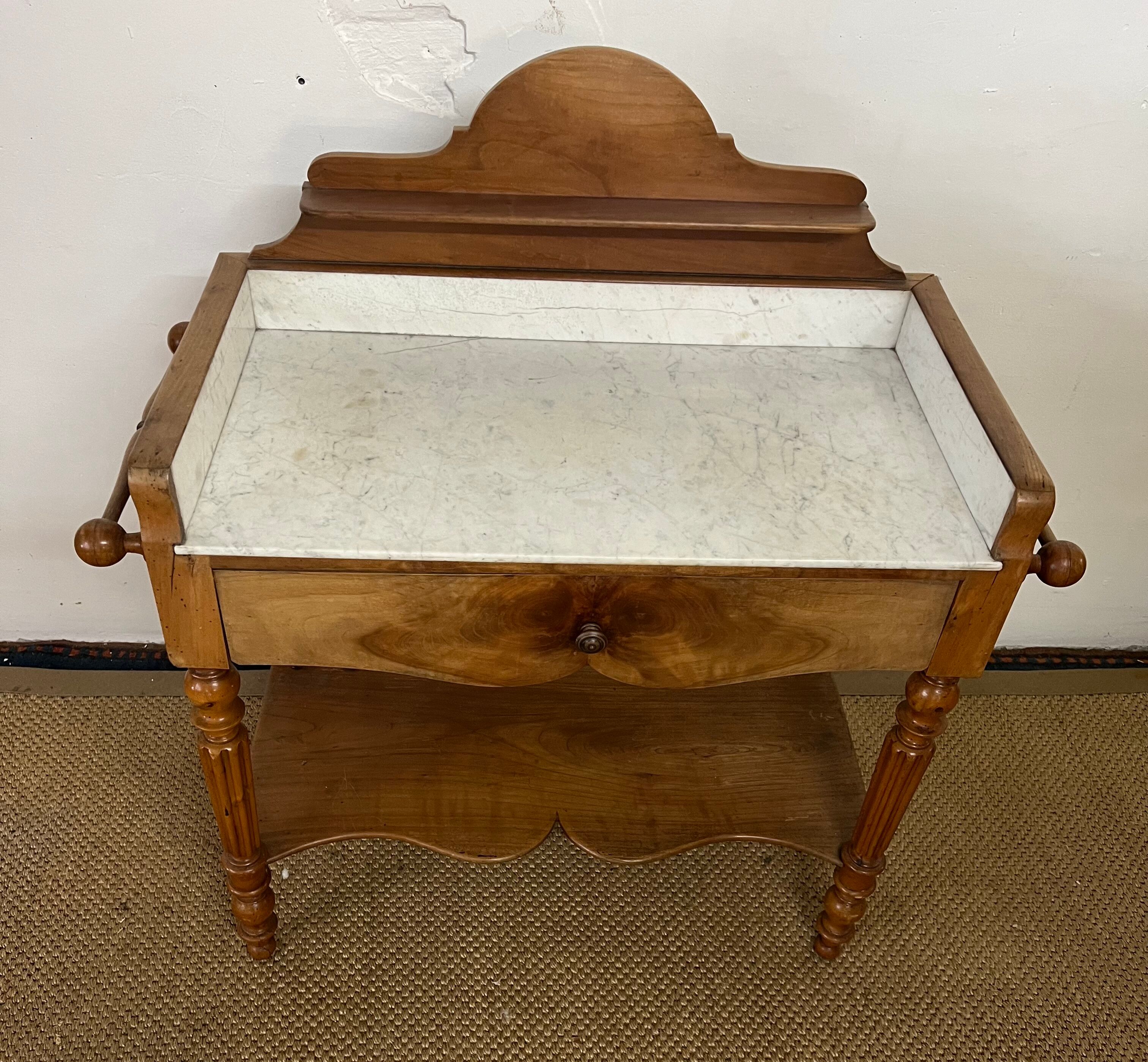 Table de toilette coiffeuse Louis Philippe