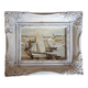 Marine painting wooden frame