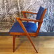Scandinavian armchair wood and jersey