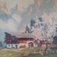 Tableau paysage de montagne