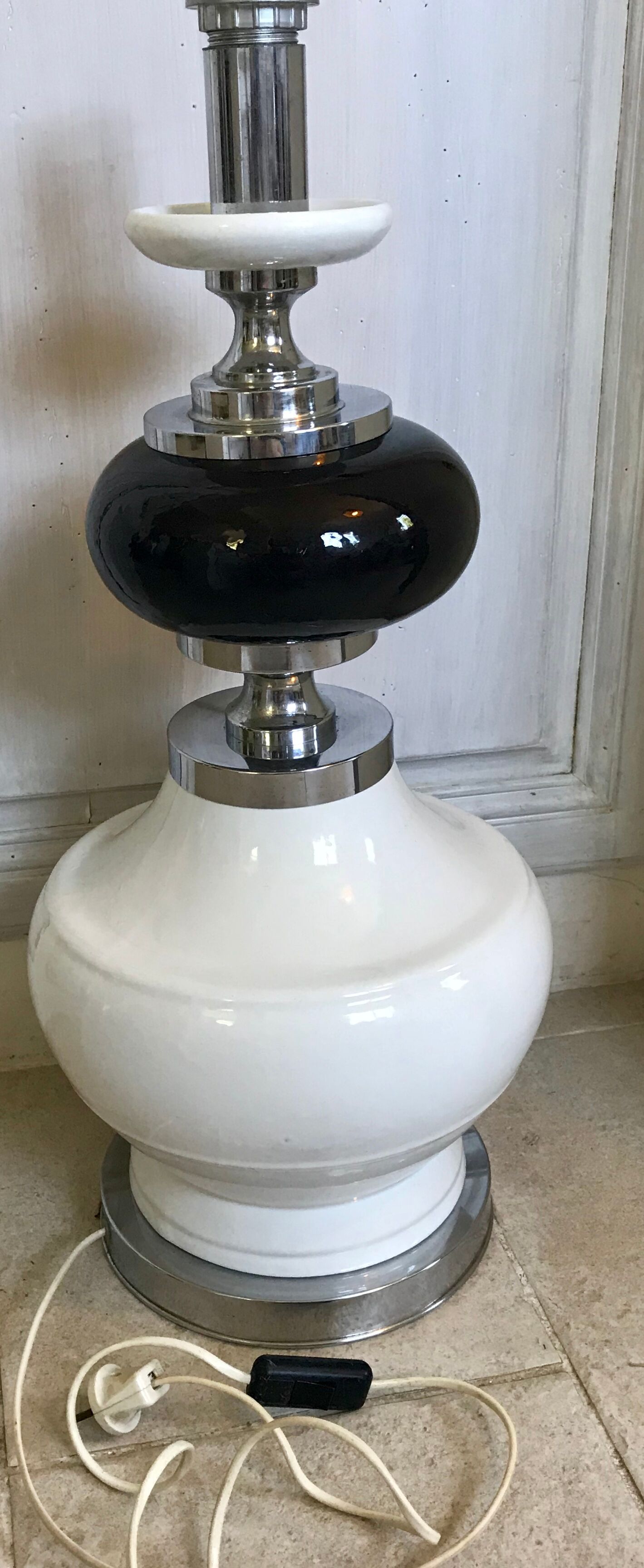 Vintage ceramic lamp  68 cm
