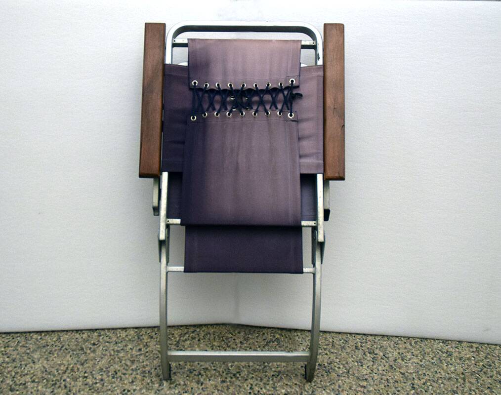 Rare deck chair from Transatlantico Michelangelo 1965