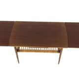 Table basse scandinave extensible en acajou, Suède, 1950