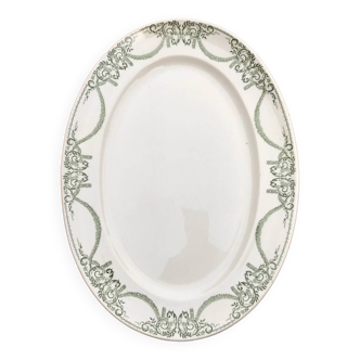 Oval serving dish Creil et Montereau Labrador Napoleon