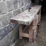 Old in solid beech workbench 237 cm