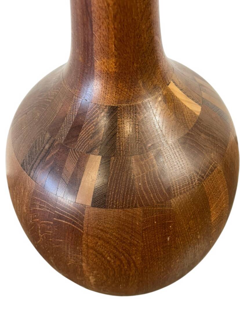 Wooden vase by Maurice Bonami for De Coene Frères, Belgium 1950
