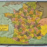Jeu de patience puzzle France par département Saussine ancien