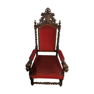 Carved armchair