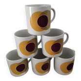 Set of 6 vintage Bareuther Bavaria cups/mugs