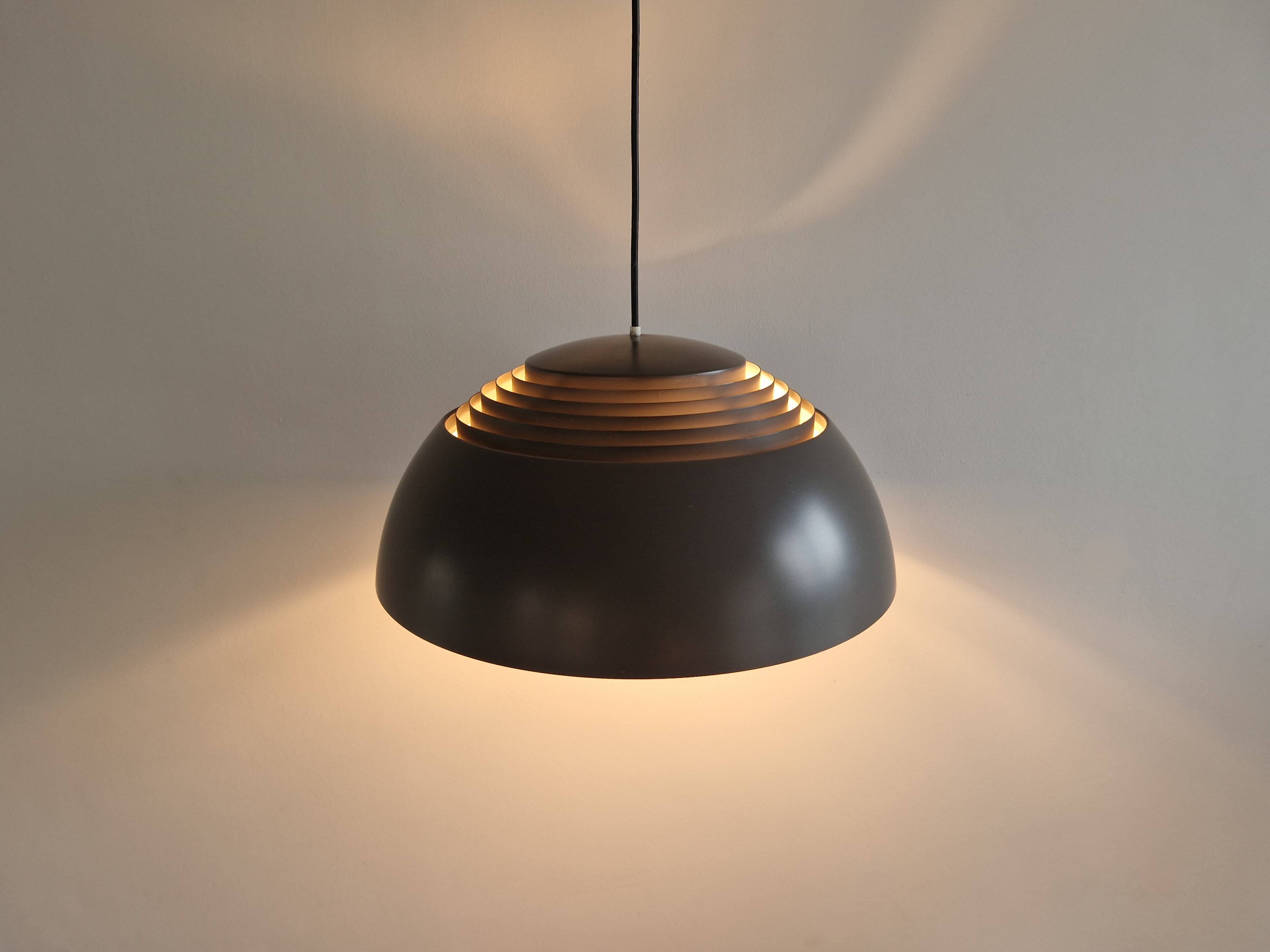 Dark brown 'AJ Royal' pendant lamp by Arne Jacobsen for Louis Poulsen, Denmark 1958
