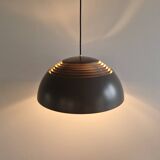 Dark brown 'AJ Royal' pendant lamp by Arne Jacobsen for Louis Poulsen, Denmark 1958