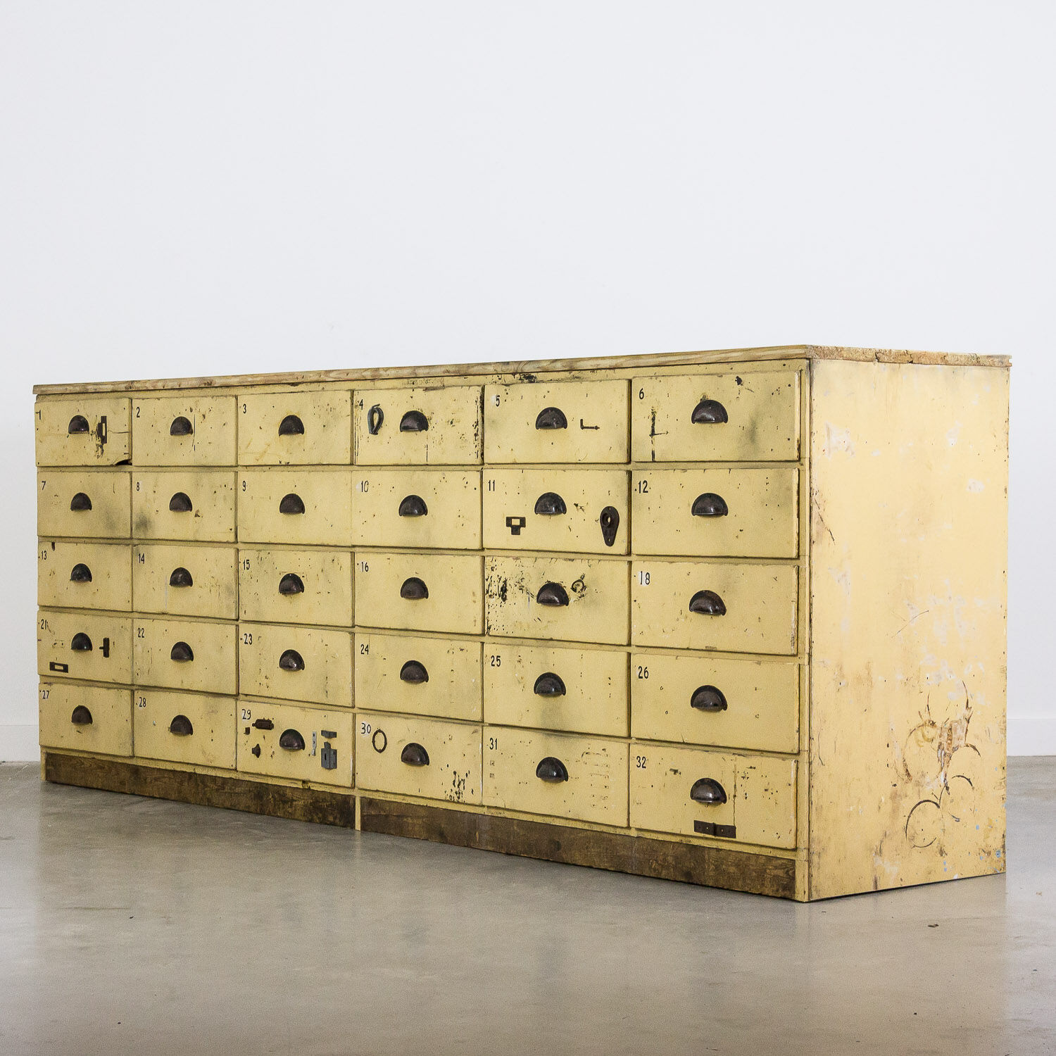 Bank of drawers large