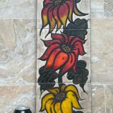 Vintage Vallauris ceramic painting "La Grange"