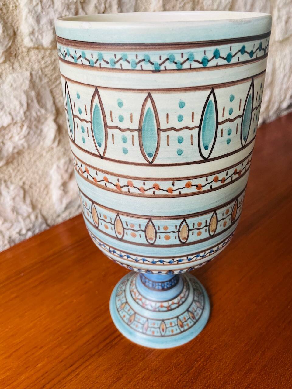 Mid-century ceramic vase by Louis Bacculini, Vallauris, 1950s/60s