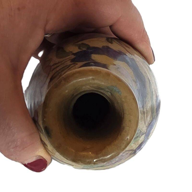 Antique Small Iznik Glazed Ceramic Vase 19th Century