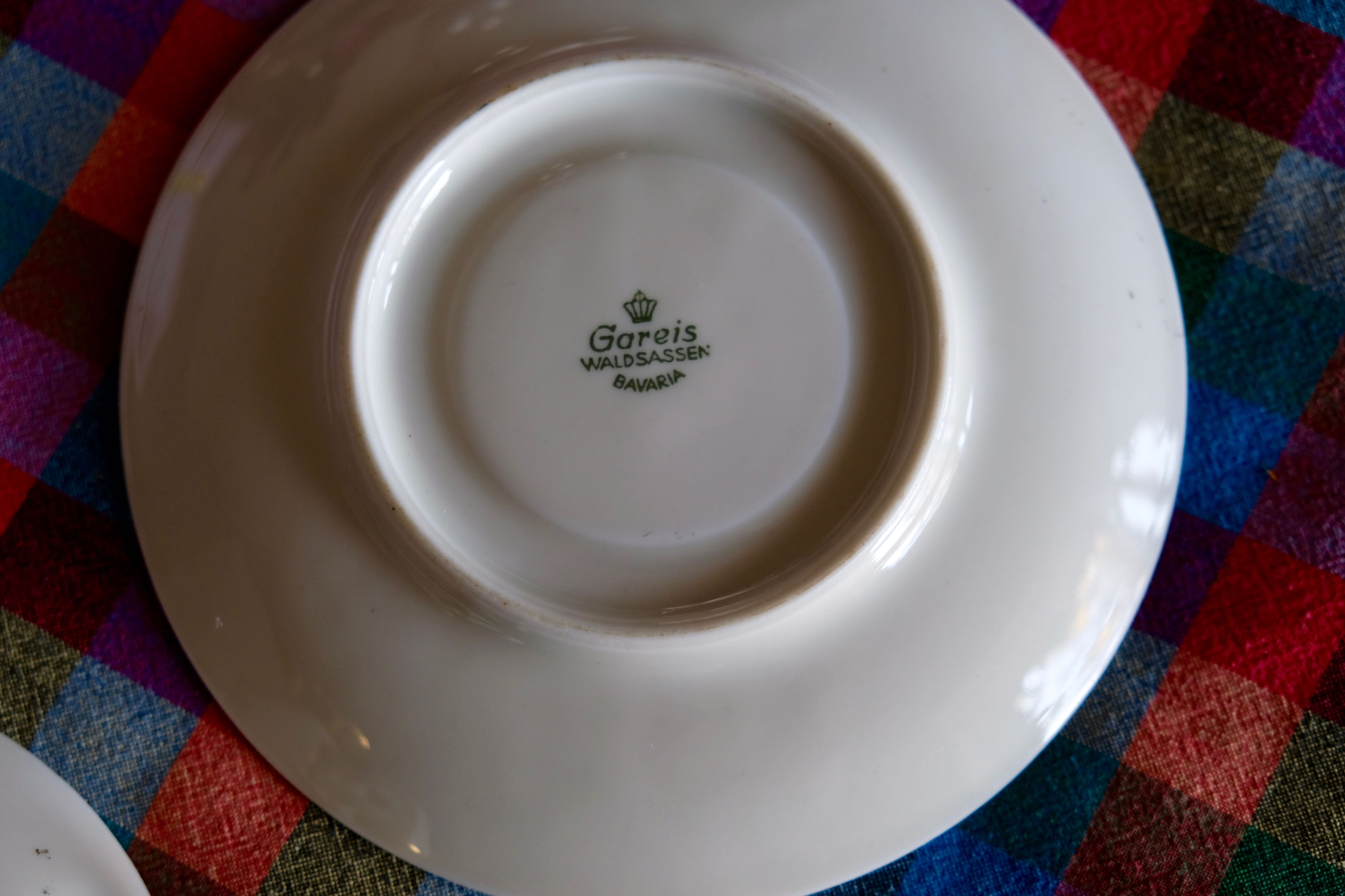 Walking cup tea / coffee porcelain fine Bavarian manufacture Gareis Waldsasse