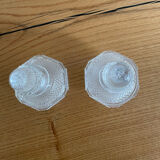 Pair of 19th-century Saint Louis perfume bottles