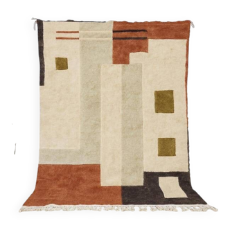 Handmade pure wool rug, size 150 x 250 cm.