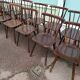 Lot de 20 chaises de bistrot bois - vintage