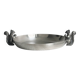 Small shiny silver metal dish