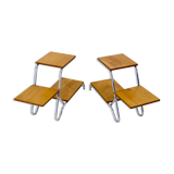 Set of Two Mid-Century Flower Stands, Czechoslovakia, 1960s