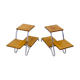 Set of Two Mid-Century Flower Stands, Czechoslovakia, 1960s