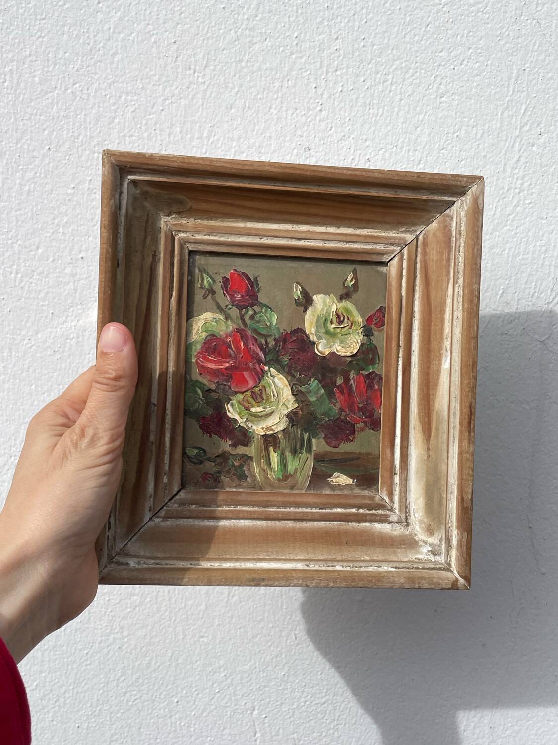 Small bouquet painted in oil